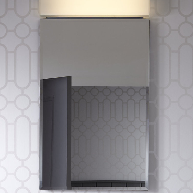 Robern PL Series Recessed or Surface Mount Frameless 1 Door Medicine